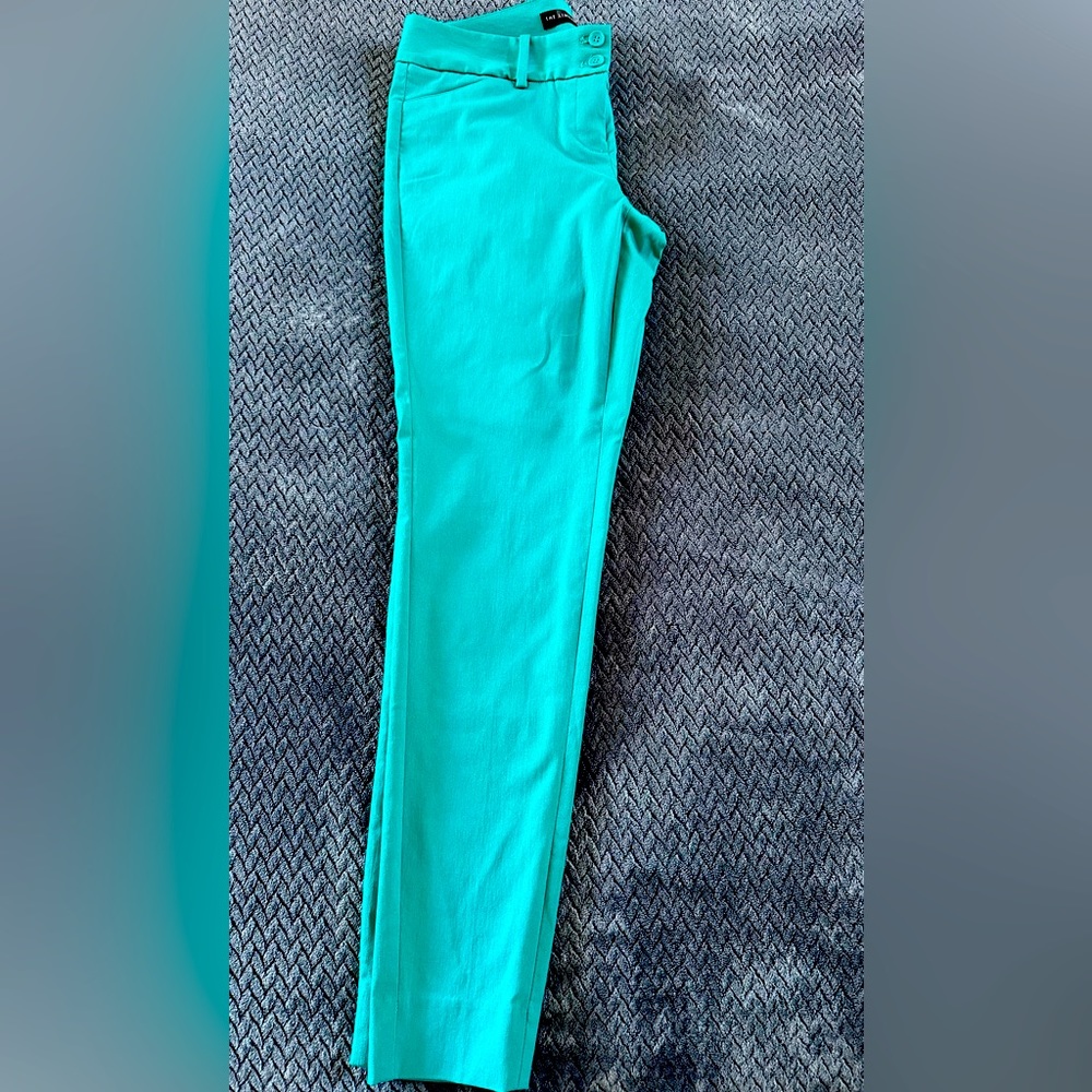 The Limited Women Pencil Pants Size 2 Turquoise Green
